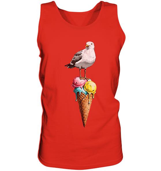 Eisdieb Freche Möwe mit Eiscreme - Herren Tank-Top - Kiebitzdelle