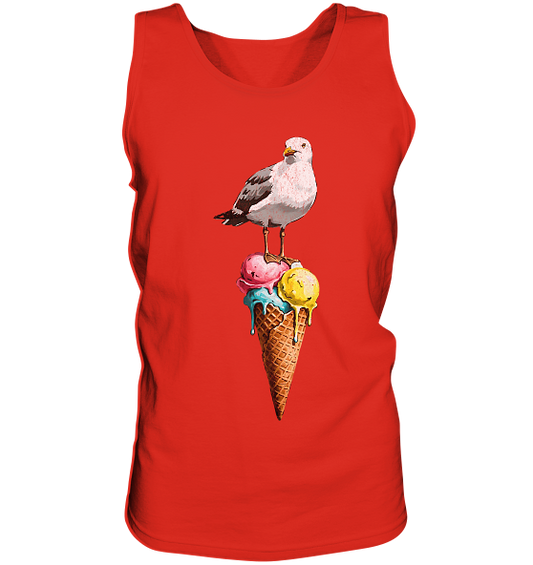 Eisdieb Freche Möwe mit Eiscreme - Herren Tank-Top