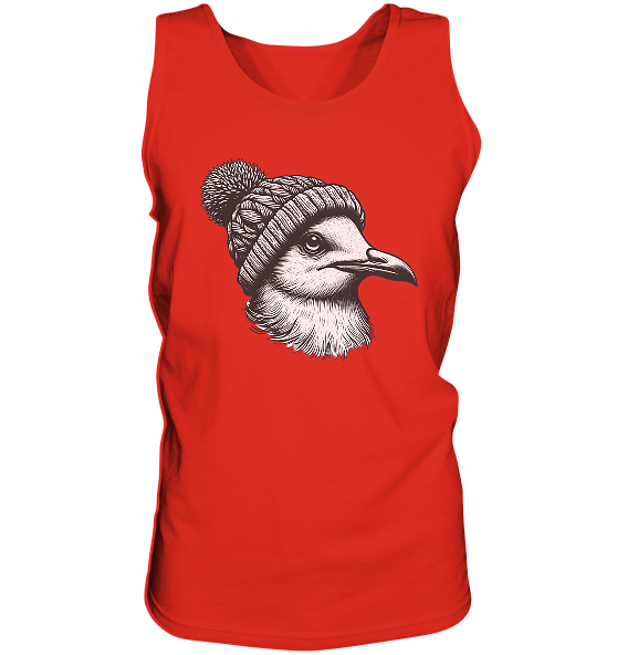 Coole Möwe mit Pudelmütze - Herren Tank-Top - Kiebitzdelle