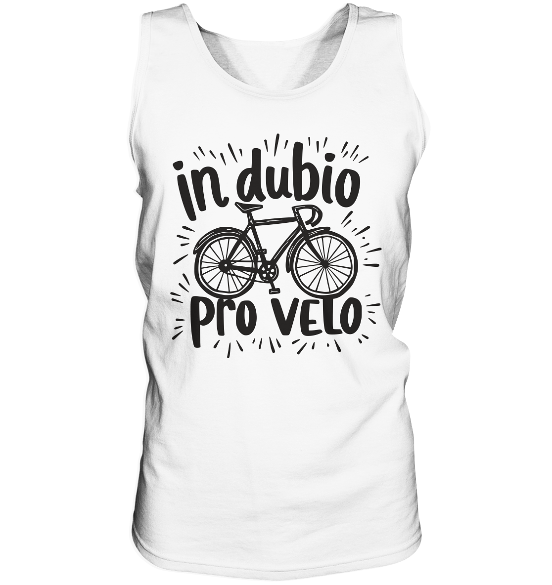In dubio pro velo Fahrrad Spruch - Herren Tank-Top - Kiebitzdelle