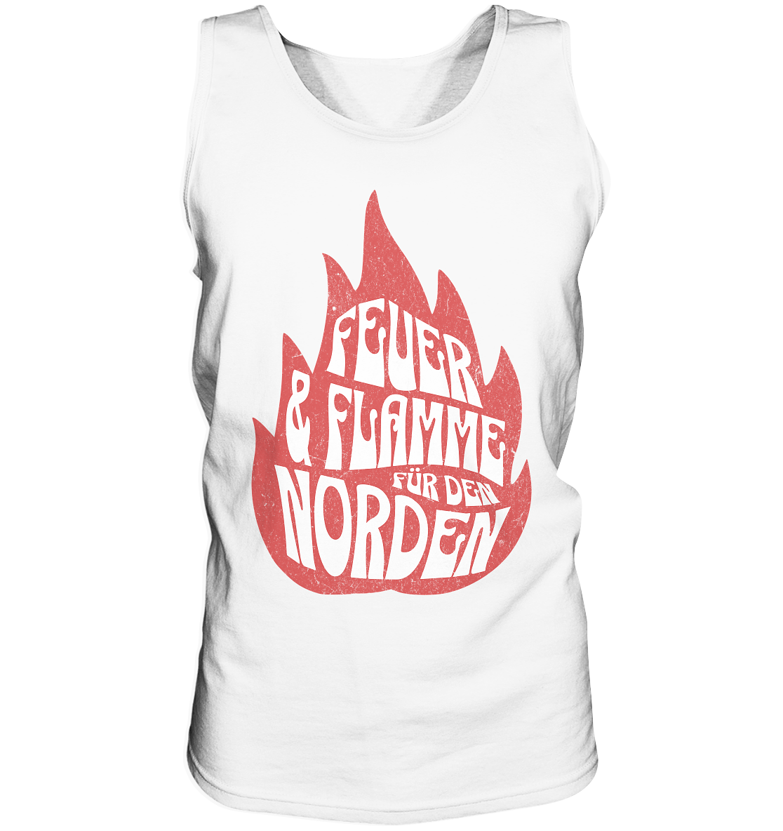 Feuer und Flamme für den Norden - Herren Tank-Top - Kiebitzdelle