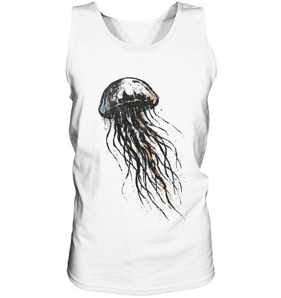 Street Art Qualle - Herren Tank-Top - Kiebitzdelle