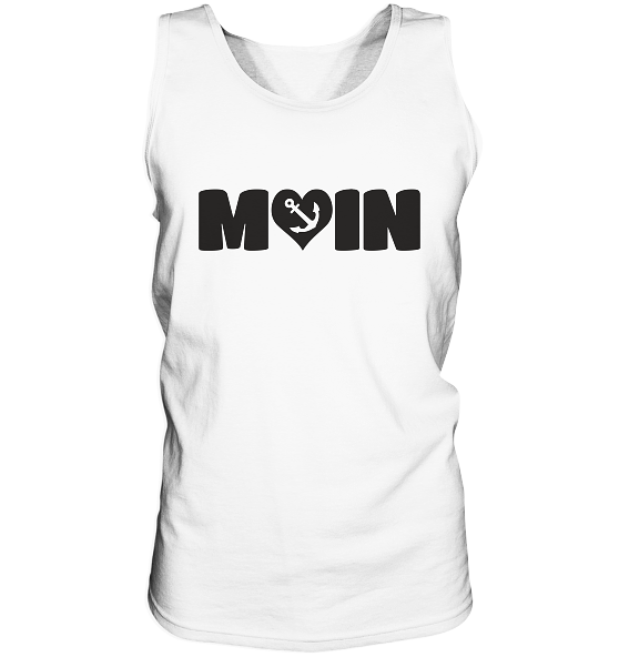 Moin Spruch mit Herz Anker - Herren Tank-Top - Kiebitzdelle