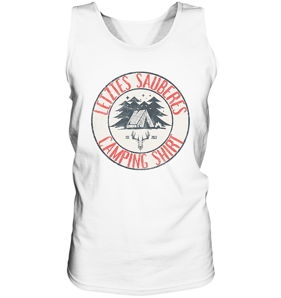 Letztes sauberes Camping Shirt - Herren Tank-Top - Kiebitzdelle