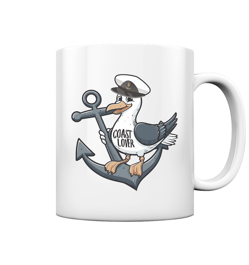 Coast Lover Möwe Kapitän - Tasse glänzend - Kiebitzdelle