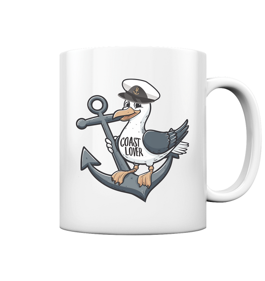 Coast Lover Möwe Kapitän - Tasse glänzend