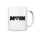 Moin Spruch mit Herz Anker - Tasse glänzend - Kiebitzdelle