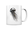 Street Art Qualle - Tasse glänzend - Kiebitzdelle