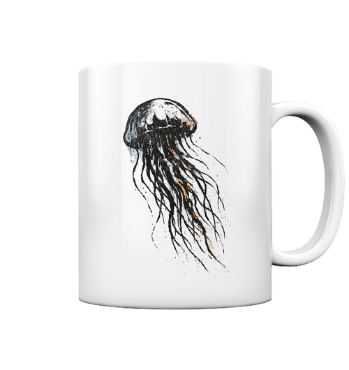 Street Art Qualle - Tasse glänzend - Kiebitzdelle