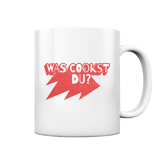 Was cookst du Lustig Kochen - Tasse glänzend