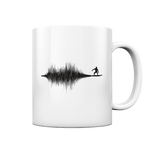 Soundwave Schallewelle Surfer Equilizer - Tasse glänzend in White glossy - Studio Ansicht - Kiebitzdelle