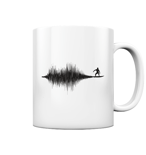 Soundwave Schallewelle Surfer Equilizer - Tasse glänzend