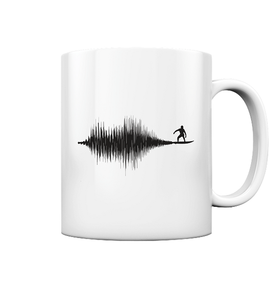 Soundwave Schallewelle Surfer Equilizer - Tasse glänzend