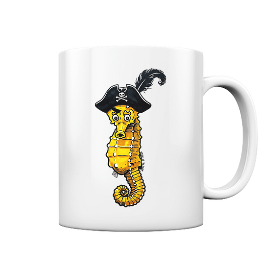 Seepferdchen Seeräuber Pirat - Tasse glänzend