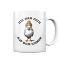 Ich hab Dich auf dem Kieker Möwe Spruch - Tasse glänzend - Kiebitzdelle