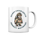 Wattdicht Pinguin Taucher mit lustigem Spruch - Tasse glänzend - Kiebitzdelle