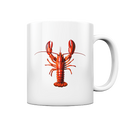 Roter Hummer - Tasse glänzend - Kiebitzdelle