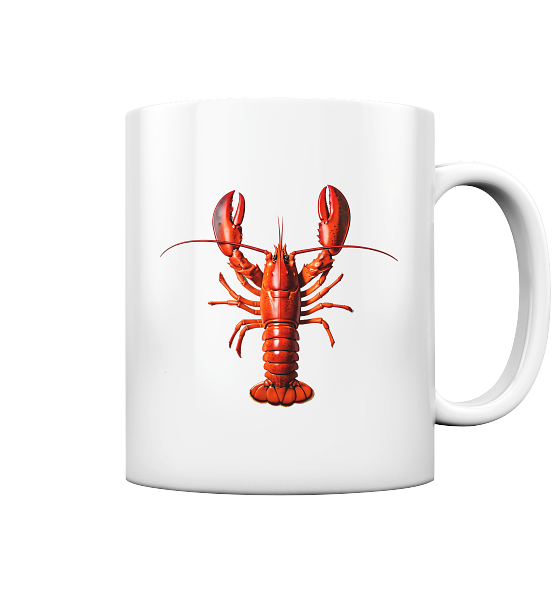 Roter Hummer - Tasse glänzend - Kiebitzdelle