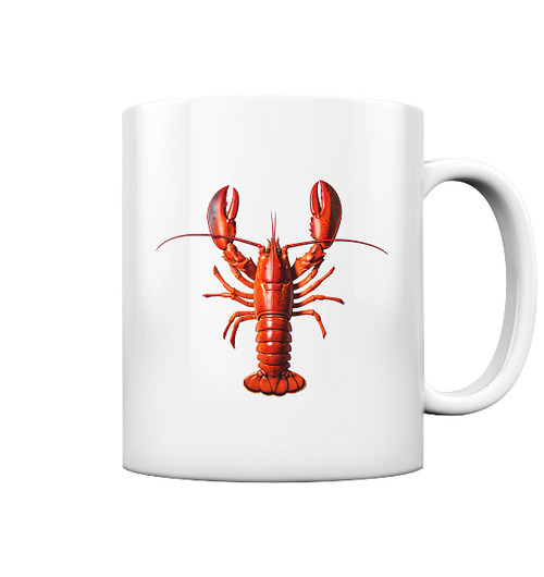 Roter Hummer - Tasse glänzend - Kiebitzdelle