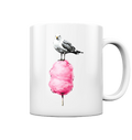 Möwe auf Zuckerwatte - Tasse glänzend - Kiebitzdelle