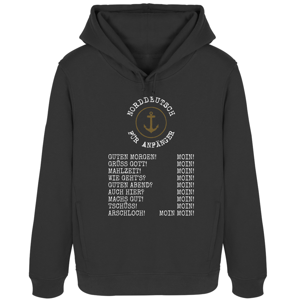 Norddeutsch für Anfänger - Damen Bio Hoodie - Kiebitzdelle