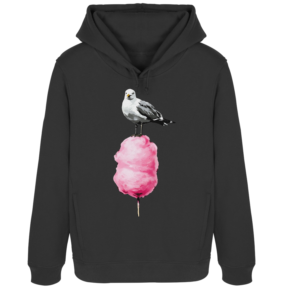 Möwe auf Zuckerwatte - Damen Bio Hoodie - Kiebitzdelle
