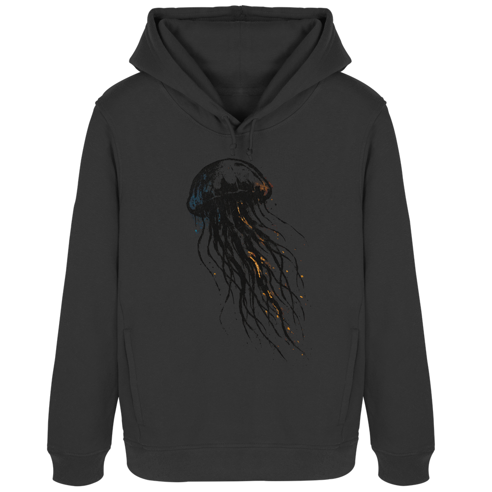 Street Art Qualle - Damen Bio Hoodie - Kiebitzdelle