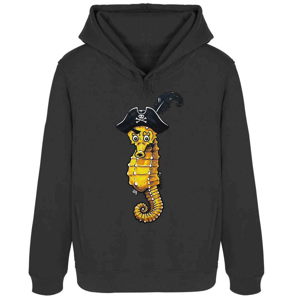 Seepferdchen Seeräuber Pirat - Damen Bio Hoodie - Kiebitzdelle