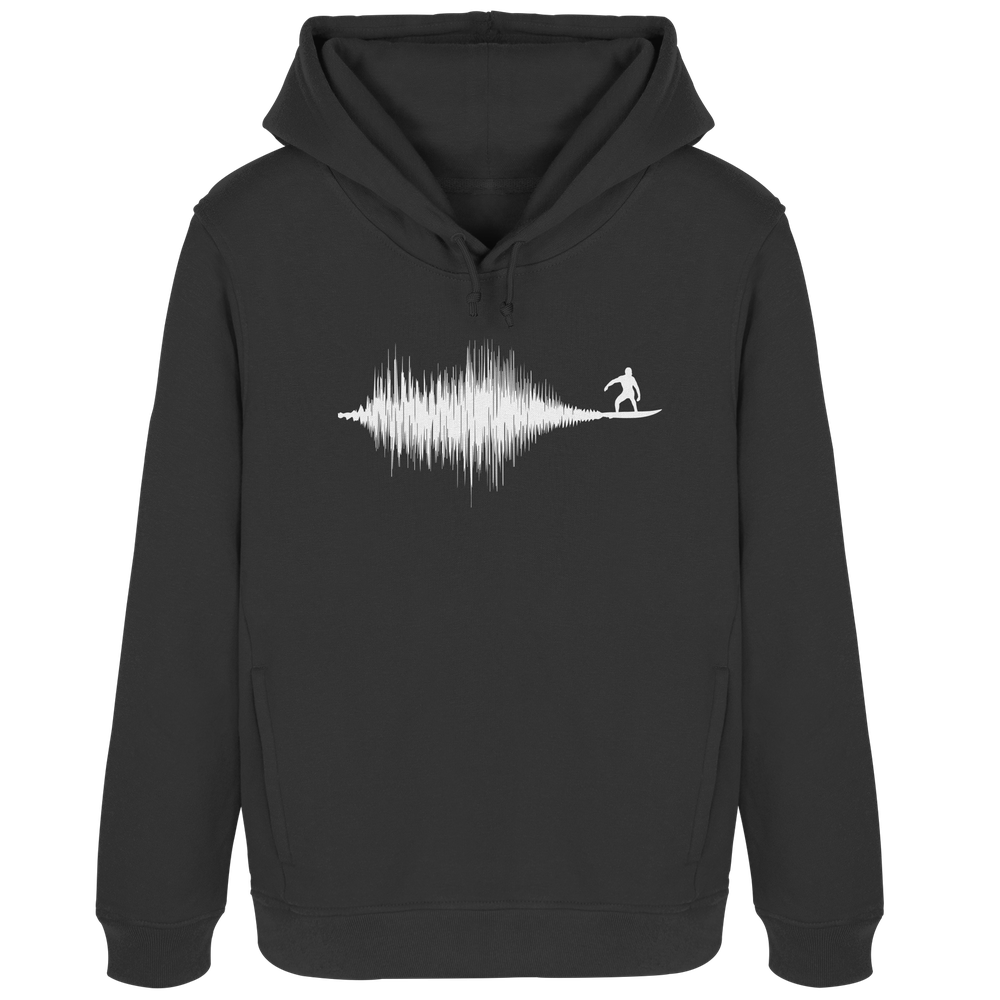Soundwave Schallewelle Surfer Equilizer - Damen Bio Hoodie - Kiebitzdelle