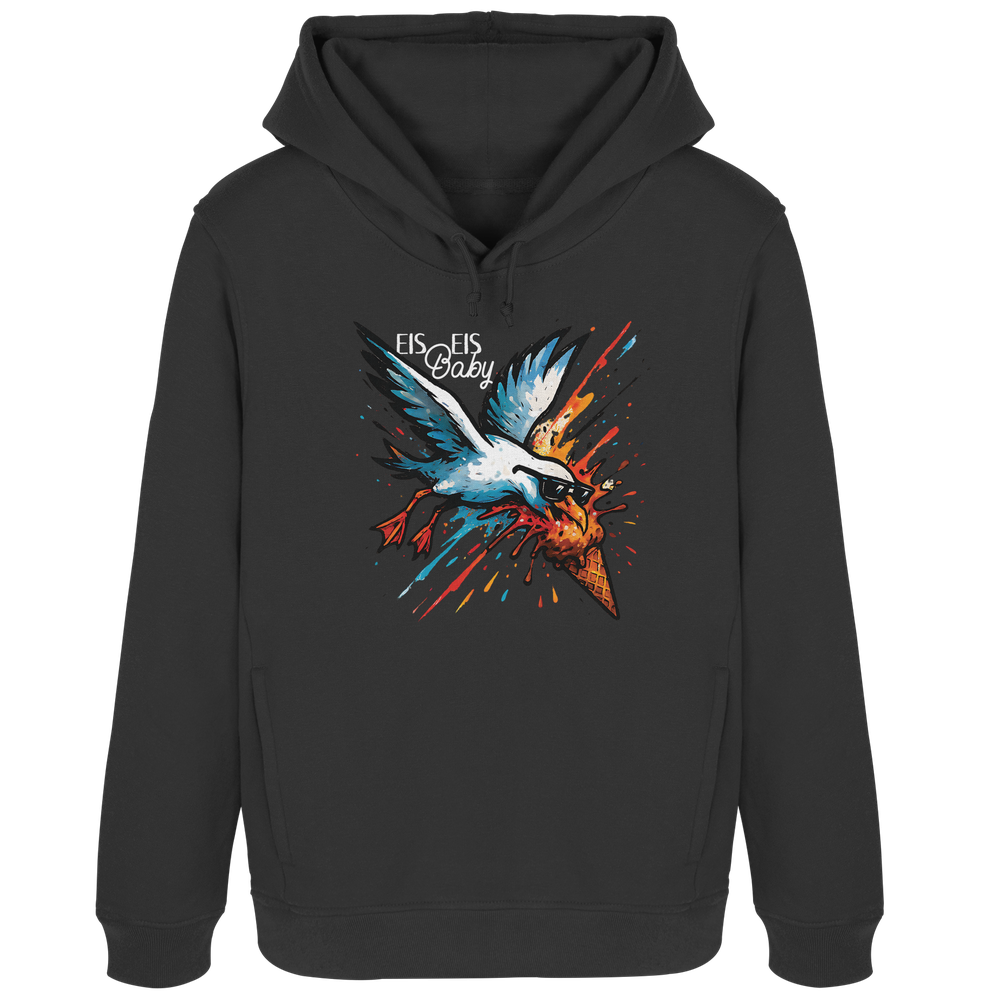 Eis Eis Baby Eisdieb Möwe - Damen Bio Hoodie - Kiebitzdelle