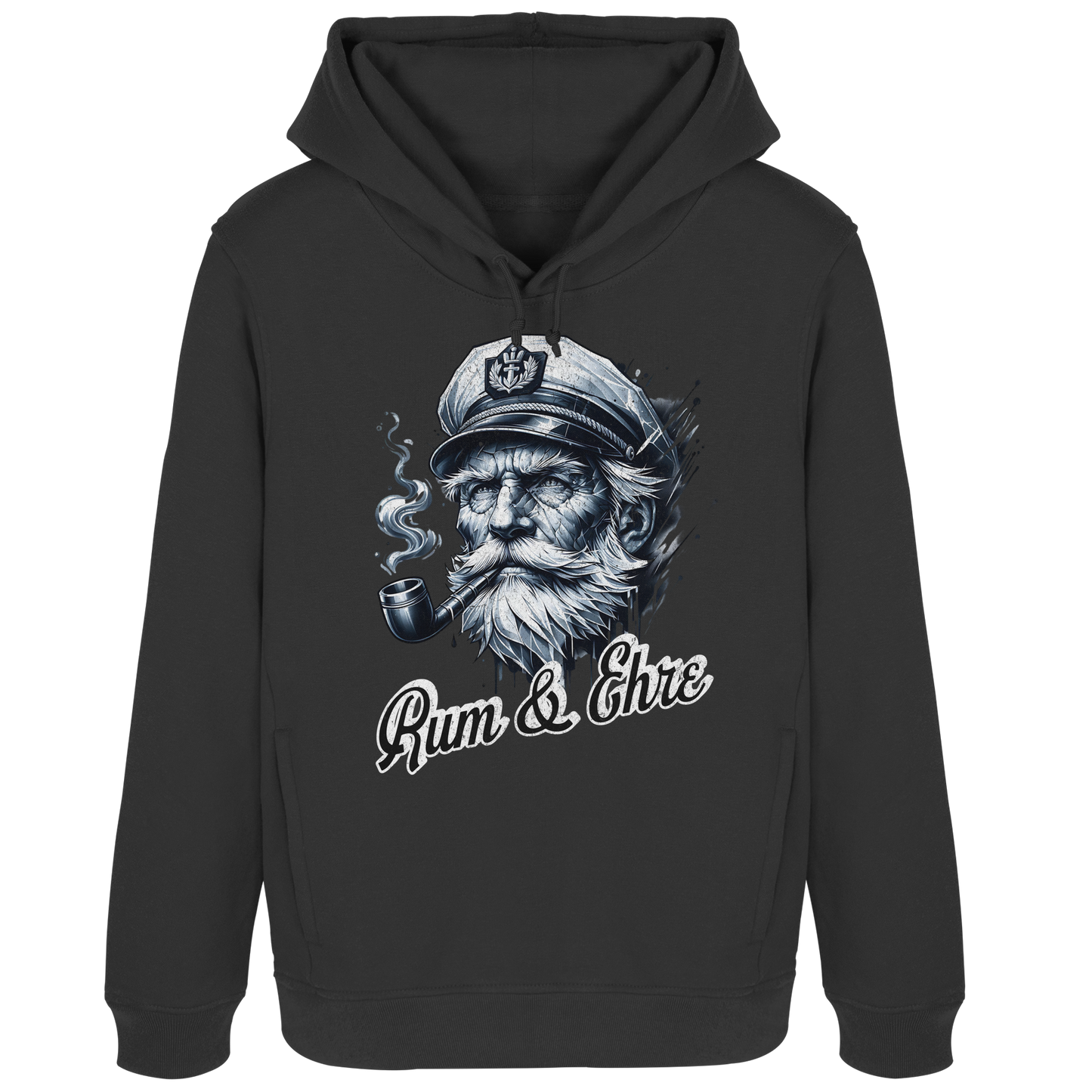 Rum und Ehre Kapitän - Damen Bio Hoodie