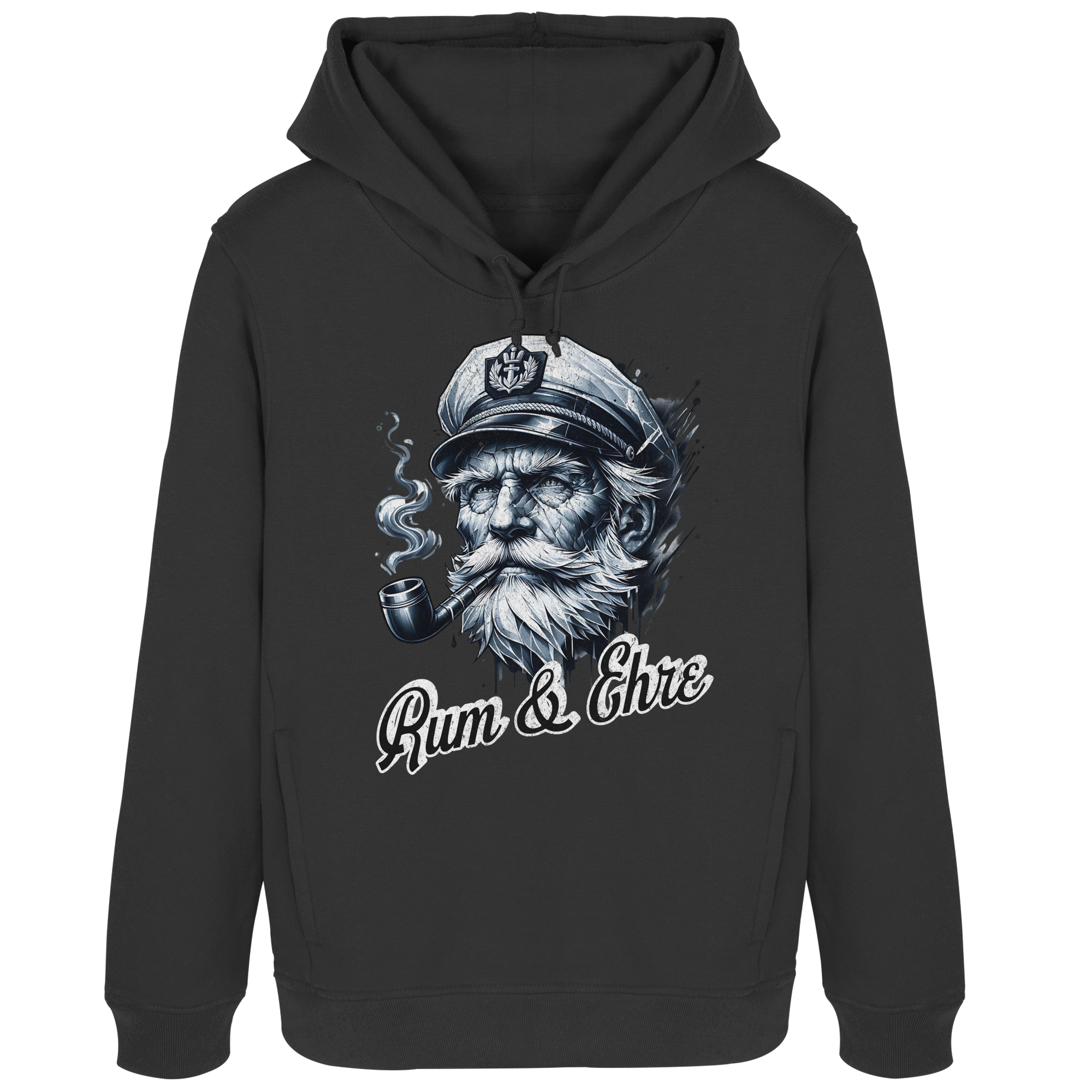 Rum und Ehre Kapitän - Damen Bio Hoodie - Kiebitzdelle