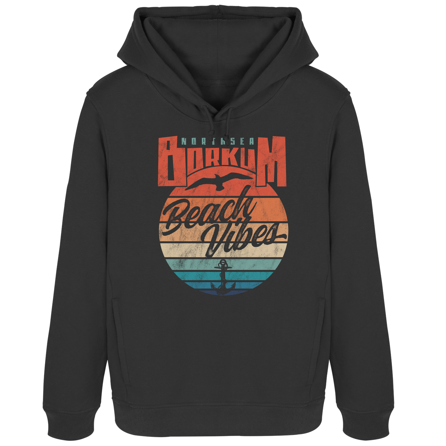 Borkum Beach Vibes - Damen Bio Hoodie