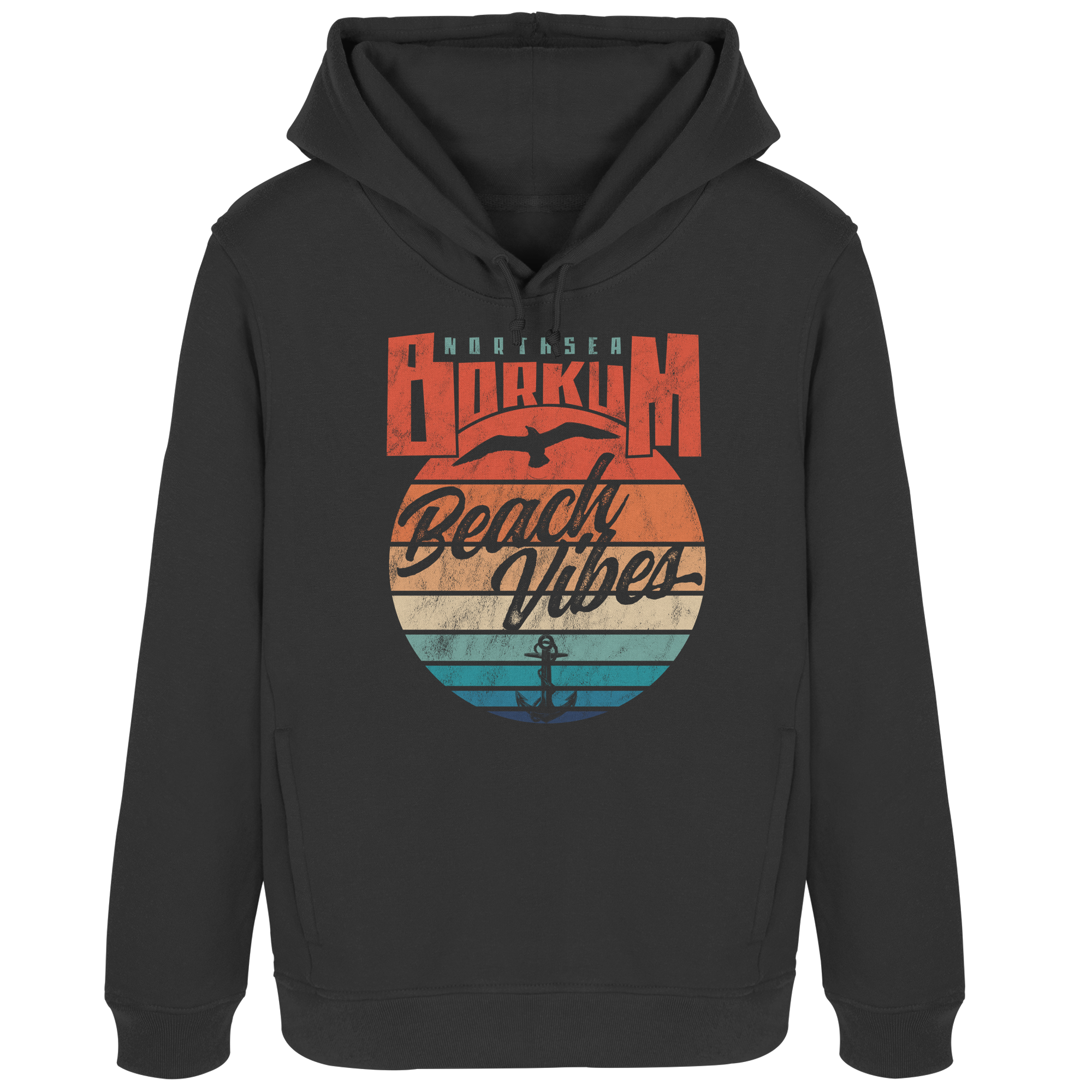 Borkum Beach Vibes - Damen Bio Hoodie - Kiebitzdelle