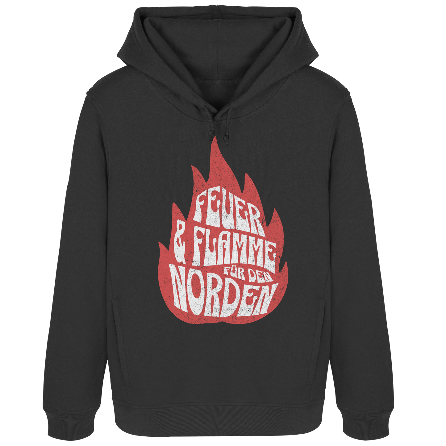 Feuer und Flamme für den Norden - Damen Bio Hoodie