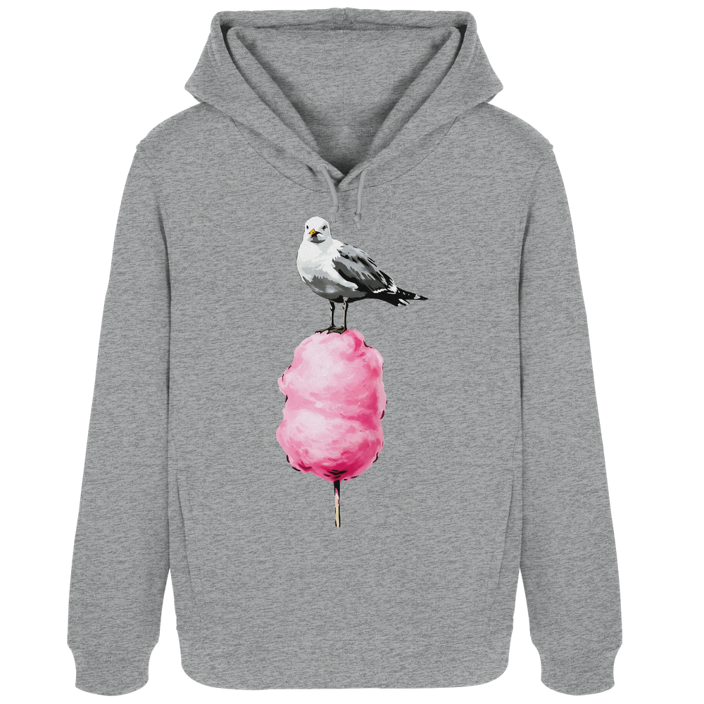Möwe auf Zuckerwatte - Damen Bio Hoodie - Kiebitzdelle