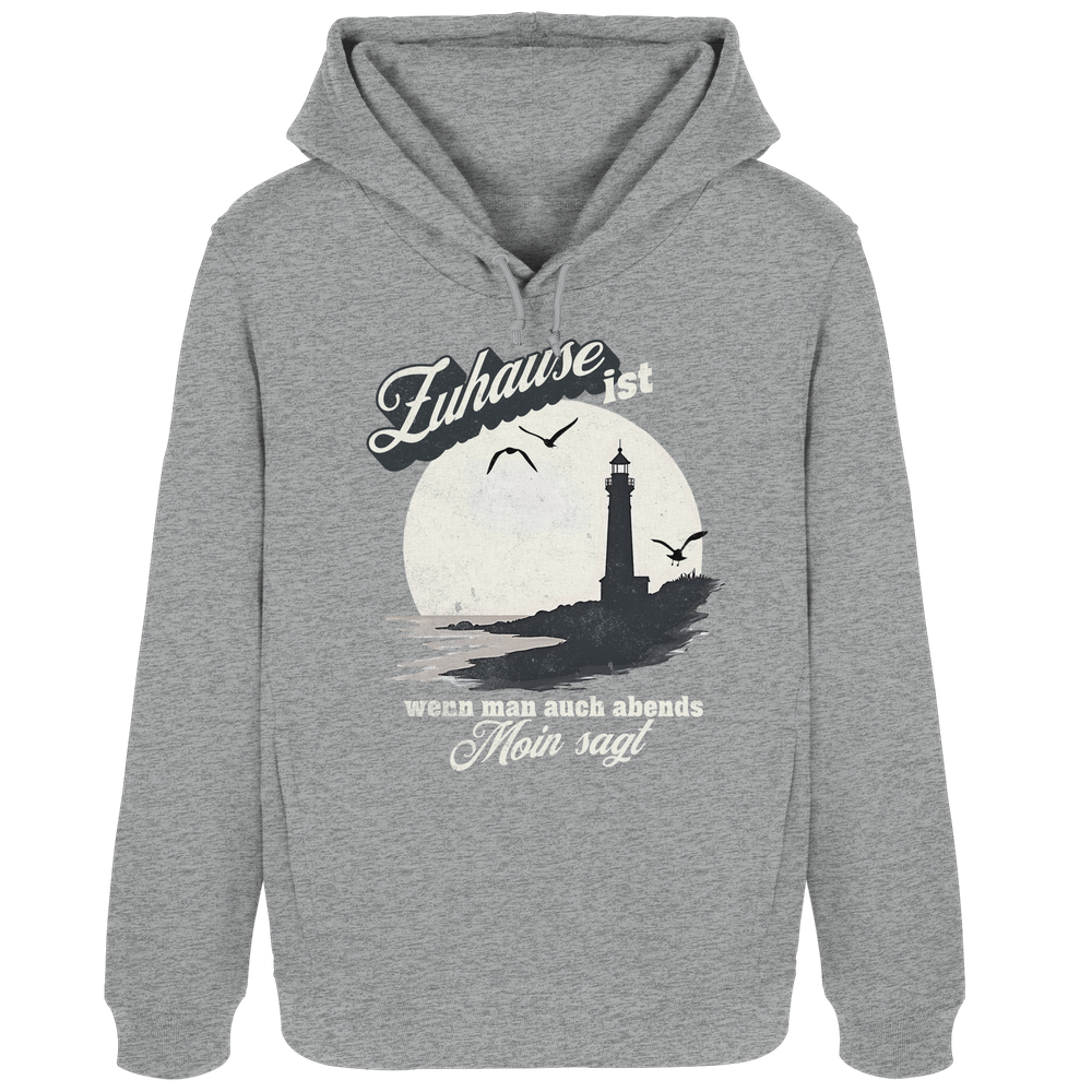Moin Spruch Zuhause - Damen Bio Hoodie - Kiebitzdelle