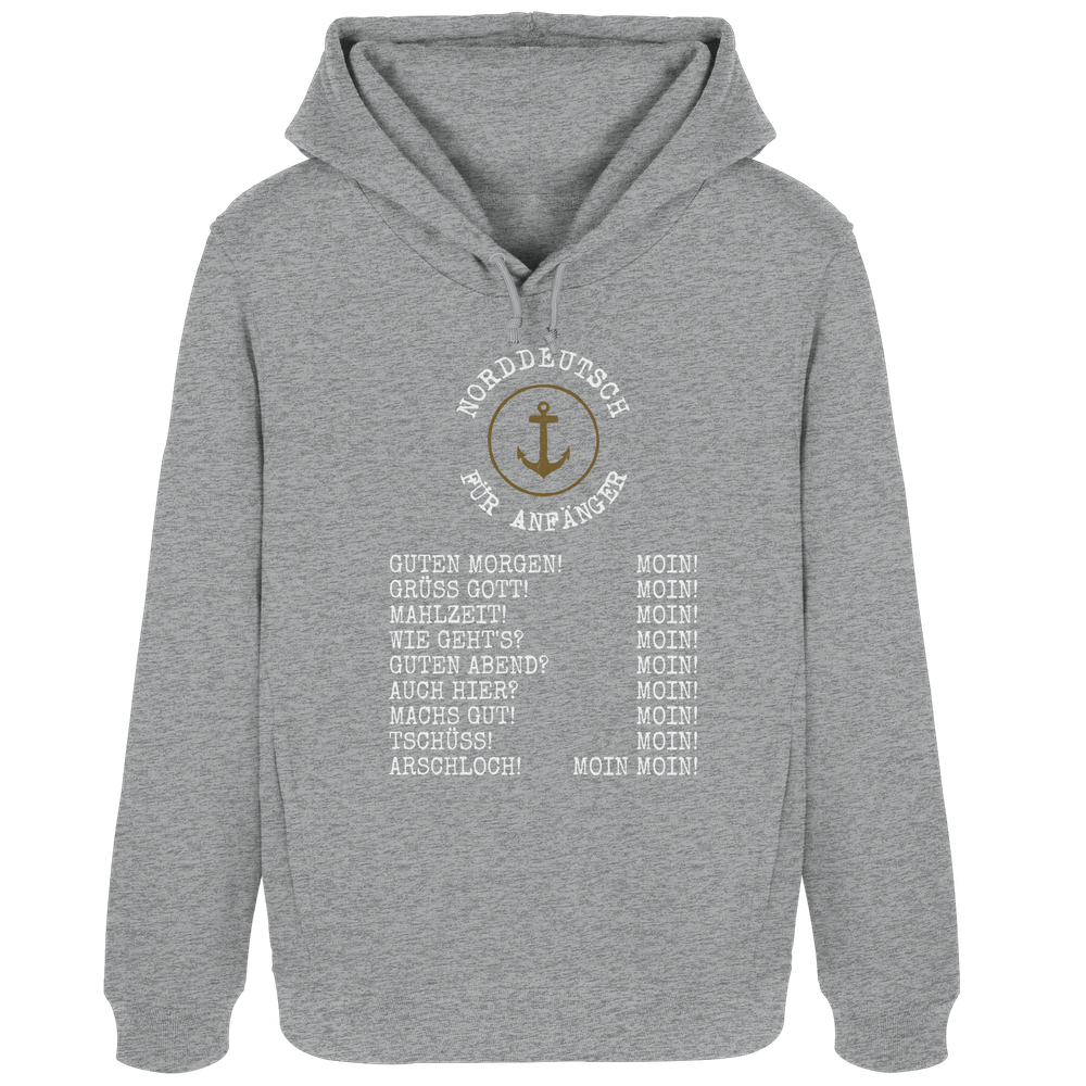 Norddeutsch für Anfänger - Damen Bio Hoodie - Kiebitzdelle