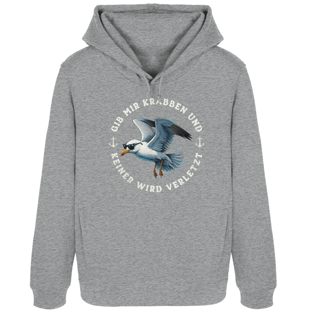 Gib mir Krabben und keiner wird verletzt - Damen Bio Hoodie - Kiebitzdelle