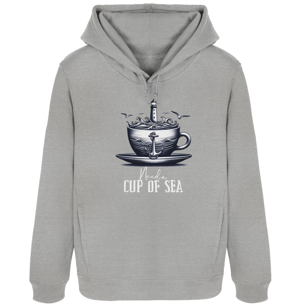 Need a cup of sea - Damen Bio Hoodie