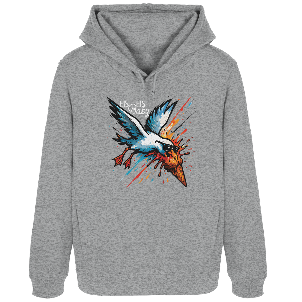 Eis Eis Baby Eisdieb Möwe - Damen Bio Hoodie - Kiebitzdelle