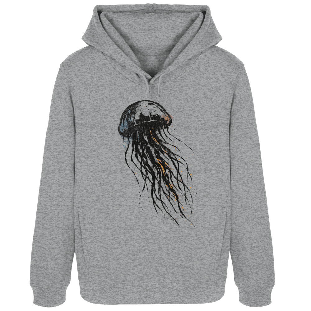 Street Art Qualle - Damen Bio Hoodie - Kiebitzdelle