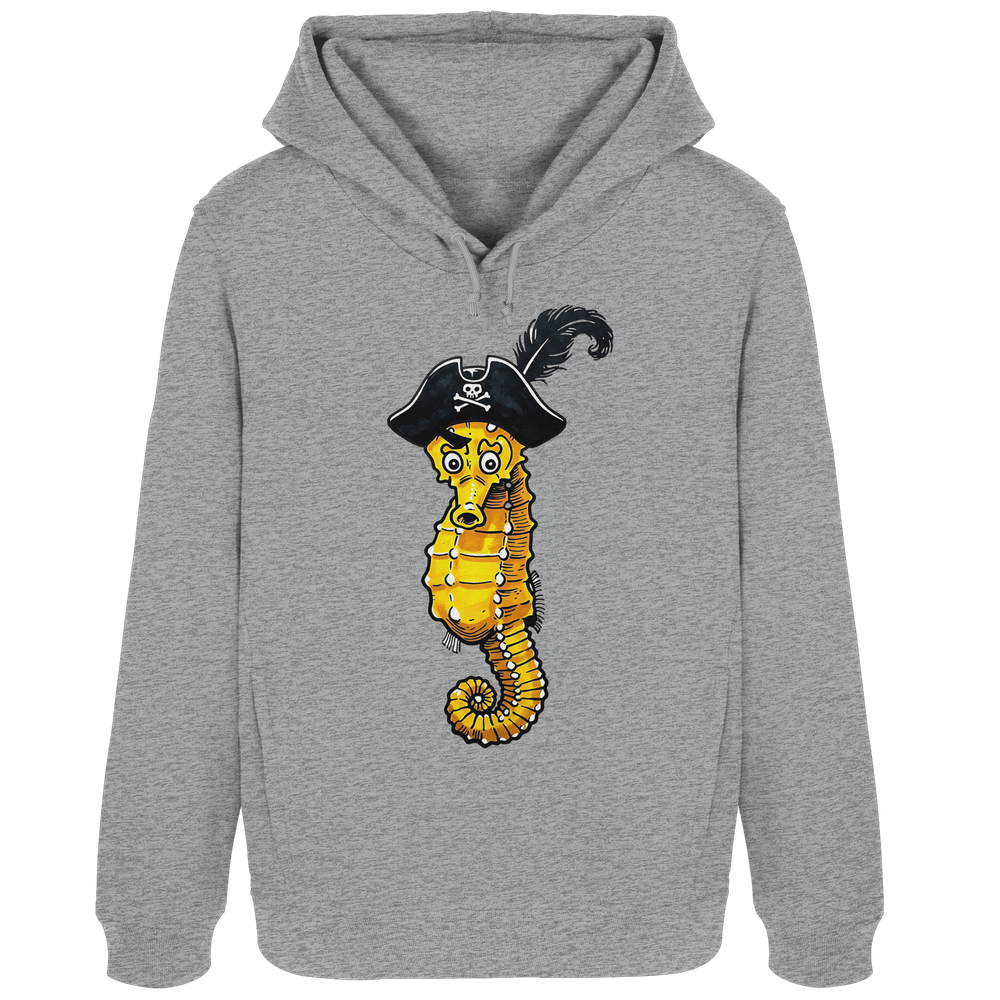 Seepferdchen Seeräuber Pirat - Damen Bio Hoodie - Kiebitzdelle