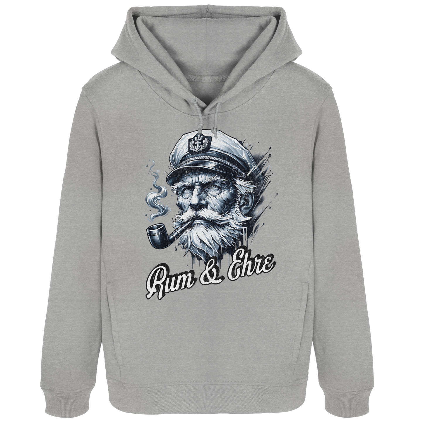 Rum und Ehre Kapitän - Damen Bio Hoodie