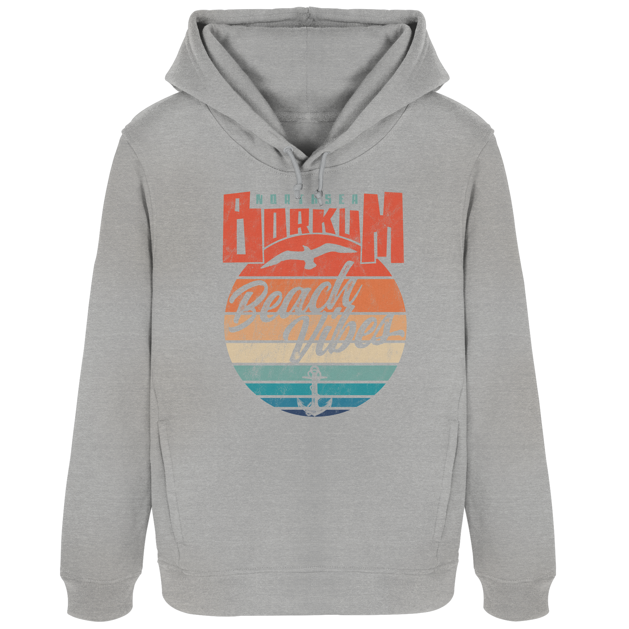 Borkum Beach Vibes - Damen Bio Hoodie - Kiebitzdelle