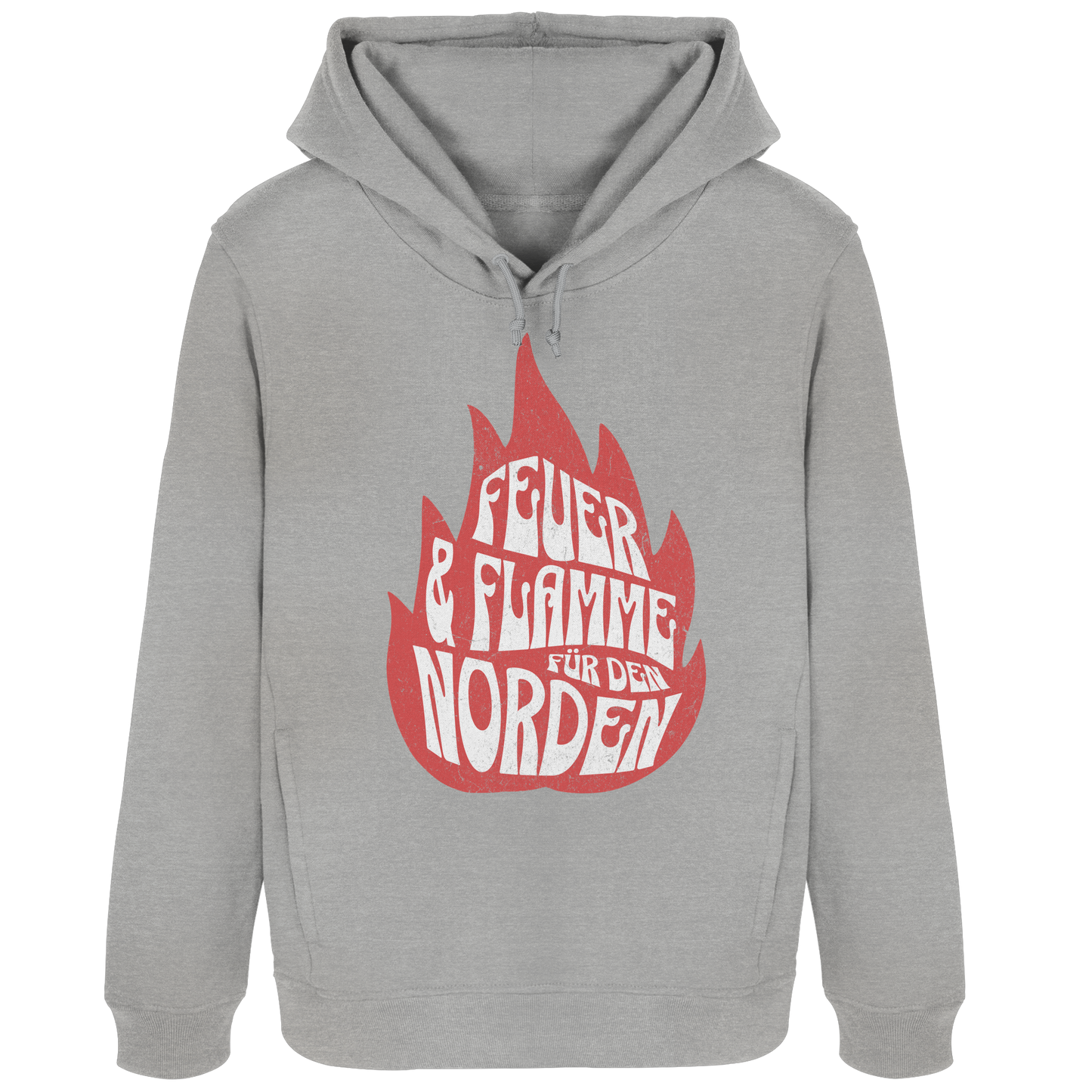 Feuer und Flamme für den Norden - Damen Bio Hoodie
