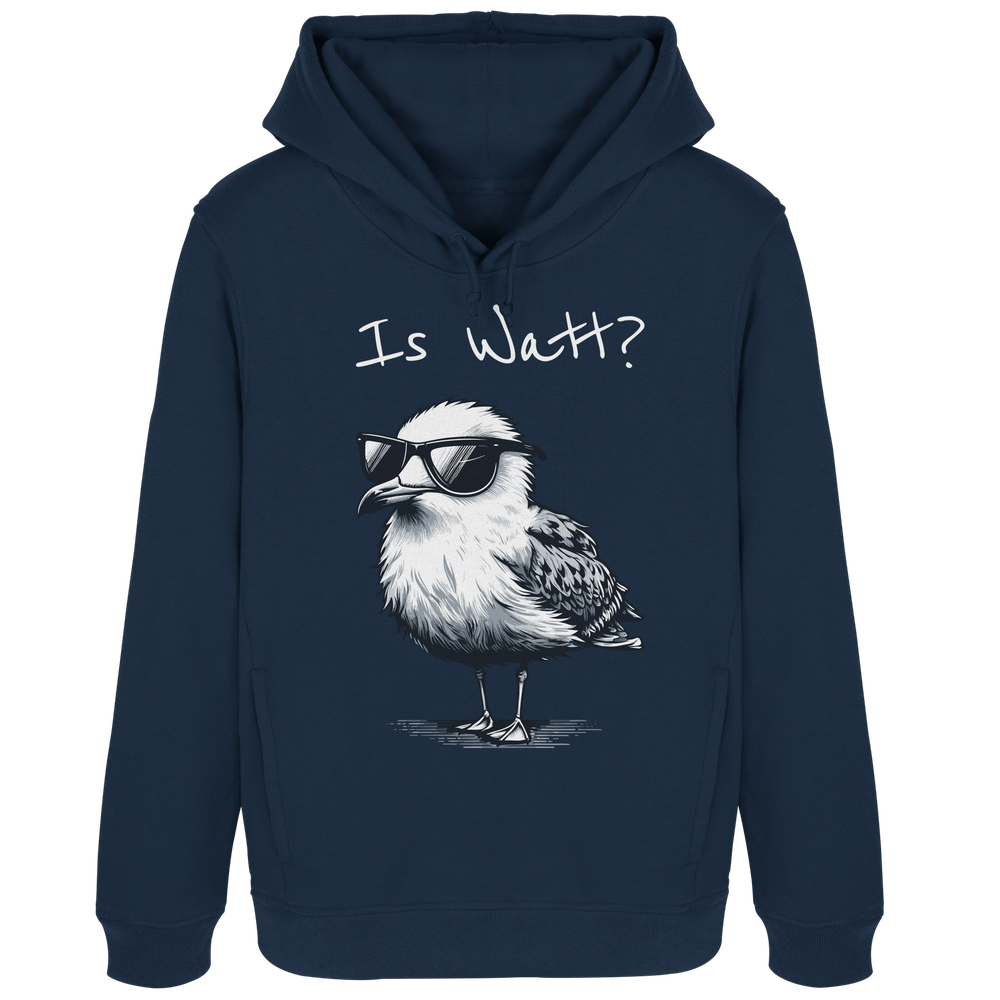 Is Watt Coole Möwe - Damen Bio Hoodie - Kiebitzdelle
