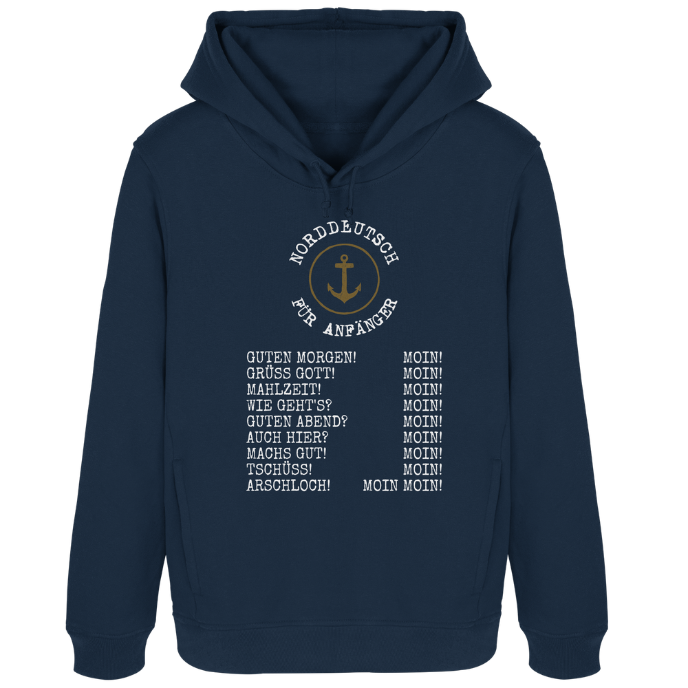 Norddeutsch für Anfänger - Damen Bio Hoodie - Kiebitzdelle