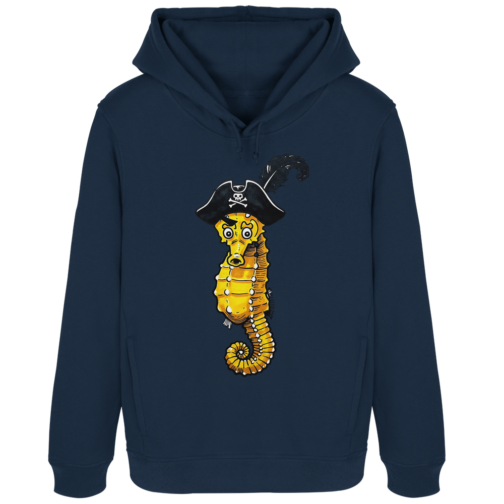 Seepferdchen Seeräuber Pirat - Damen Bio Hoodie - Kiebitzdelle
