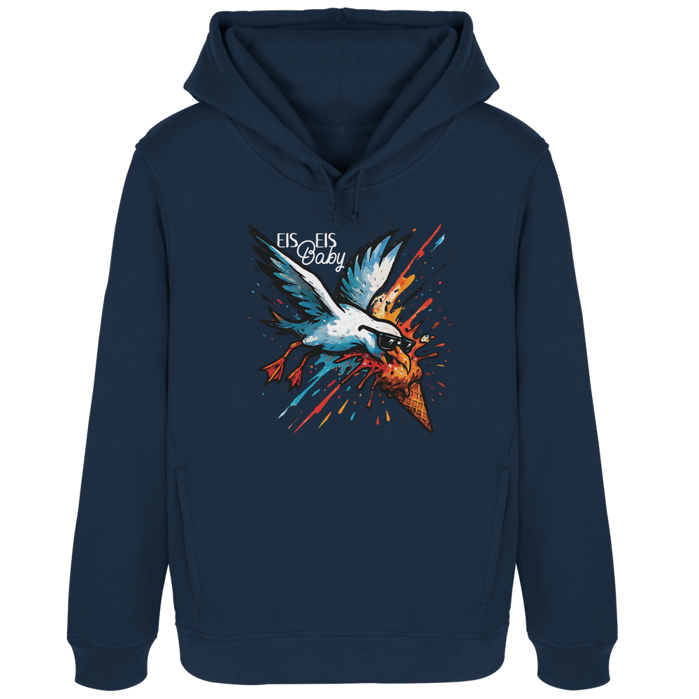 Eis Eis Baby Eisdieb Möwe - Damen Bio Hoodie - Kiebitzdelle